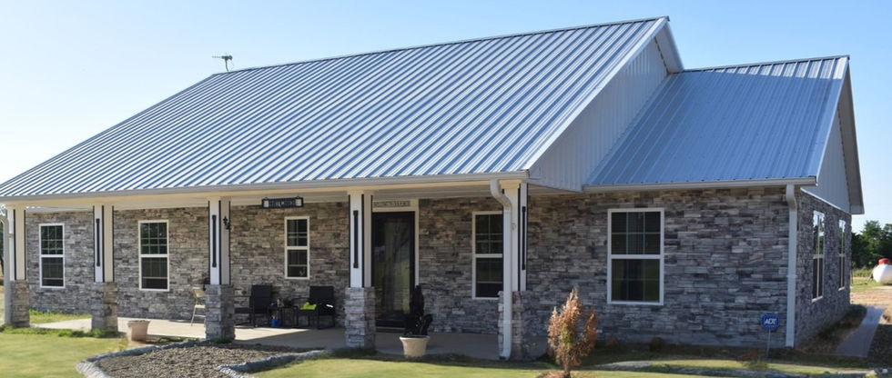 House built with Bellaire Rustic Qwik Stack stone.