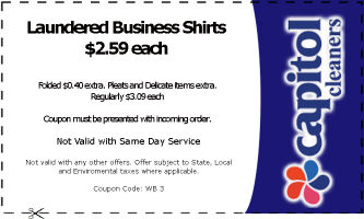 Coupons | Capitol Cleaners