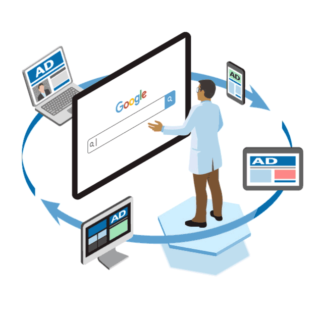 google adwords vector 3D graphic