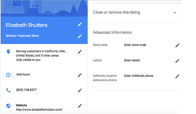 optimizing google my business listing