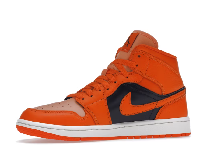 Thumbnail: Jordan 1 Mid SE Rush Orange Crimson Bliss (Women's)