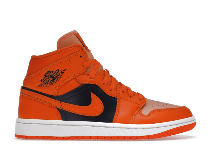 Jordan 1 Mid SE Rush Orange Crimson Bliss (Women's)