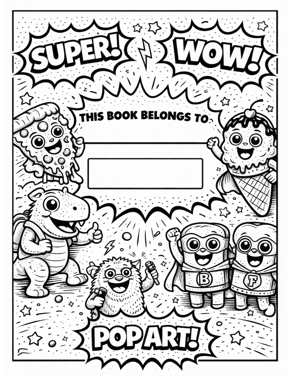 Pop Art Colouring Book