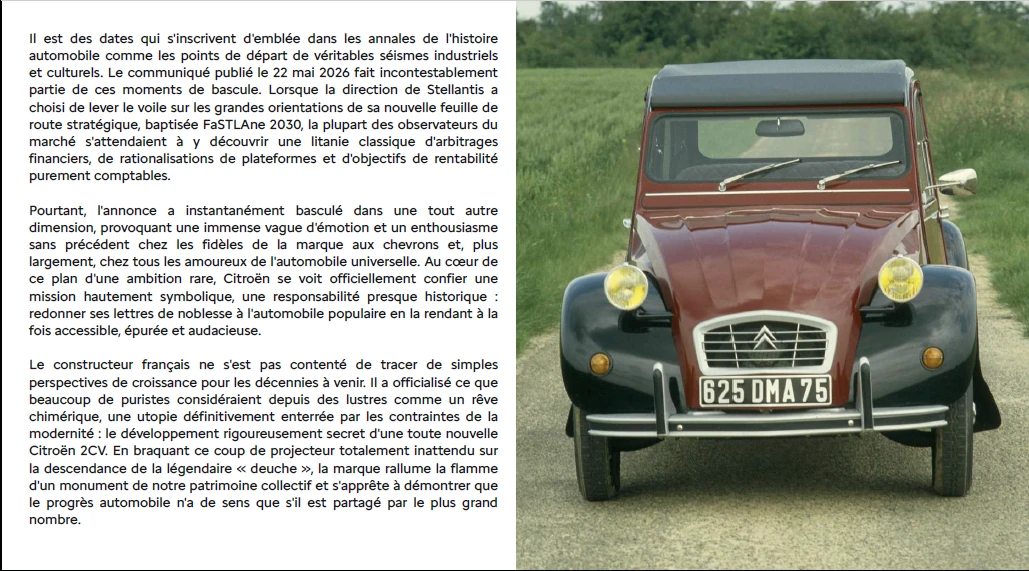 Être Citroëniste N°6 - Future Citroën 2 CV