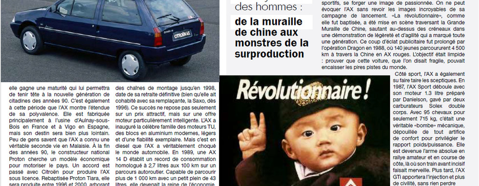 Être Citroëniste - Anniversaire AX