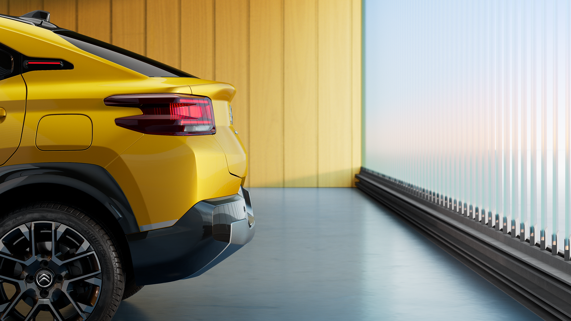 Les feux arrière du Citroën Basalt