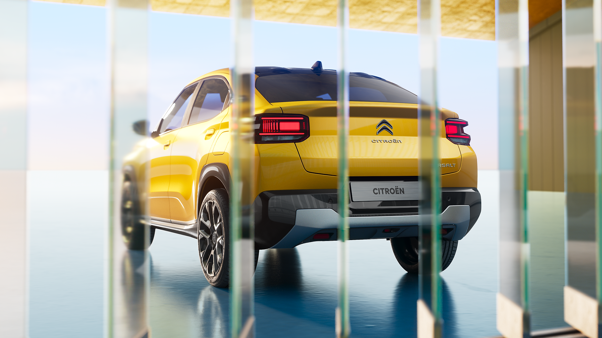 Le Citroën Basalt vu de derrière
