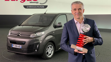 Le Citroën ë-Jumpy nommé utilitaire de l'année aux Trophées l'Argus 2021