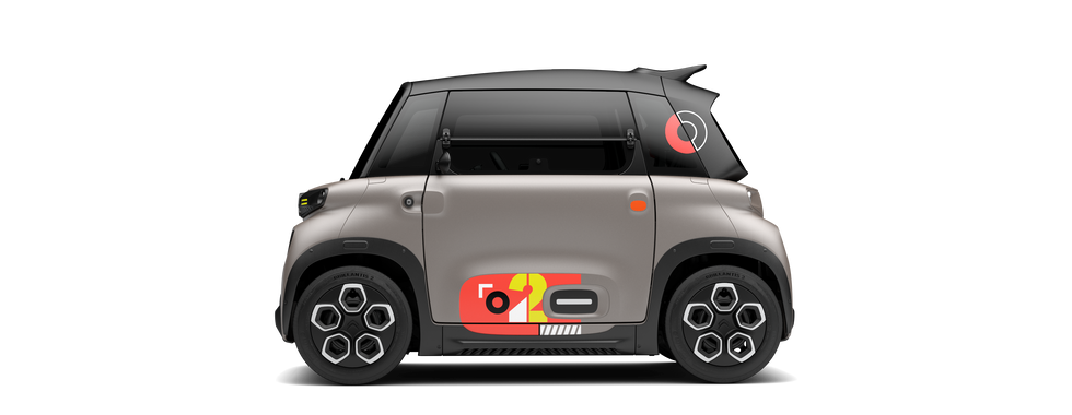 La nouvelle Citroën ami 2024 Pep's vue de profil