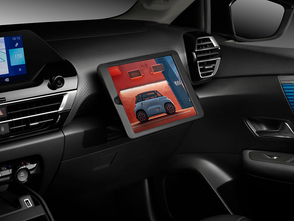 The tablet support for the Citroën C4