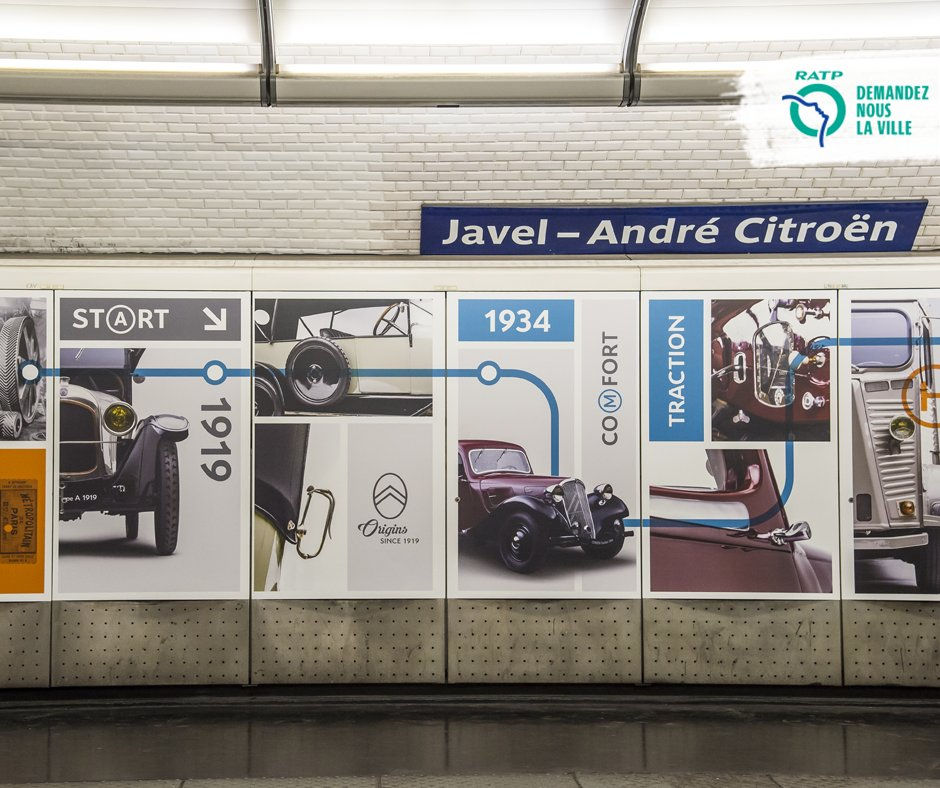 passionnement citroen, citroen, station javel-andré citroen, ratp, ligne 10