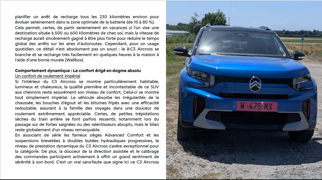 Être Citroëniste N°6 - Essai Citroën ë-C3 Aircross Grande Autonomie