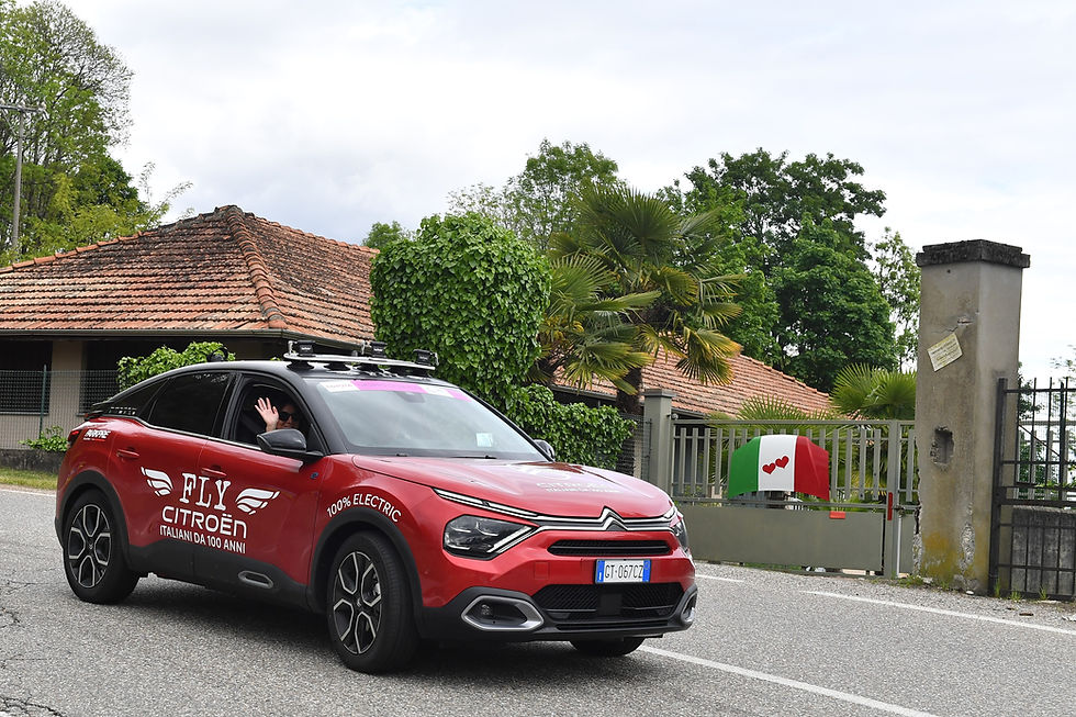 La Citroën ë-C4 de l'équipe Fly Citroën en Italie