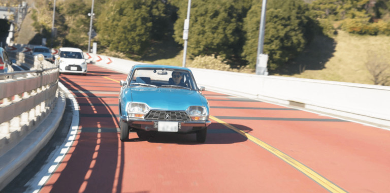 La Citroën GS en bleu