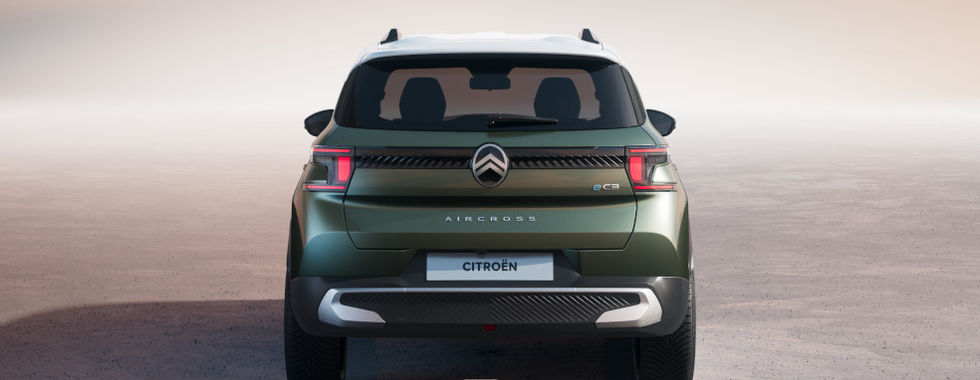 Le nouveau Citroën C3 Aircross vu de derrière