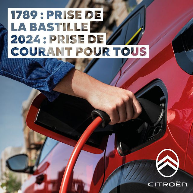 A launch poster for the new Citroën C3 2024