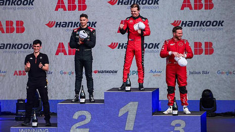 La monoplace  de Formula E Citroën sur le circuit de Mexico