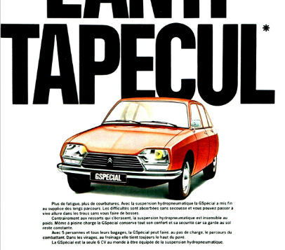 Citroën GS anti-humpback advertisement