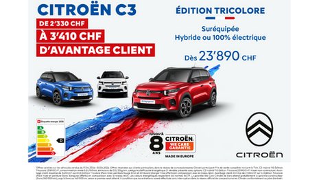 C3 Édition Tricolore en Suisse