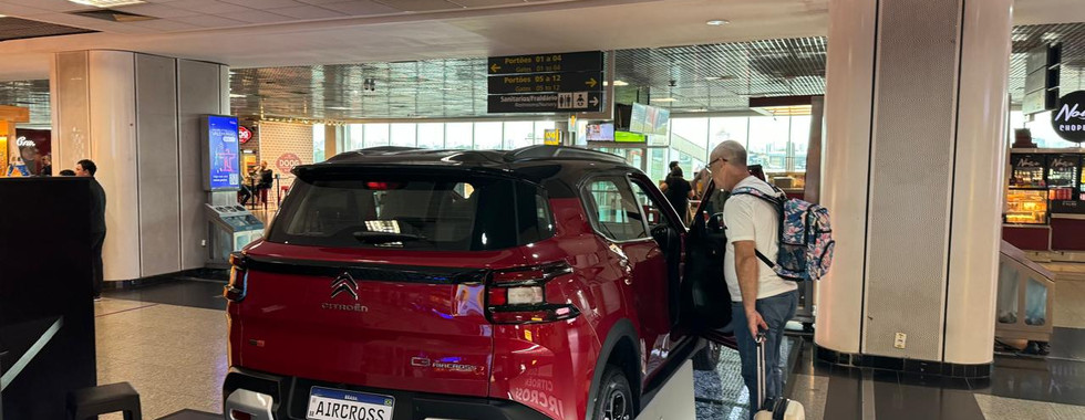 Le Citroën C3 Aircross à l'aéroport de Sao Paulo au Brésil