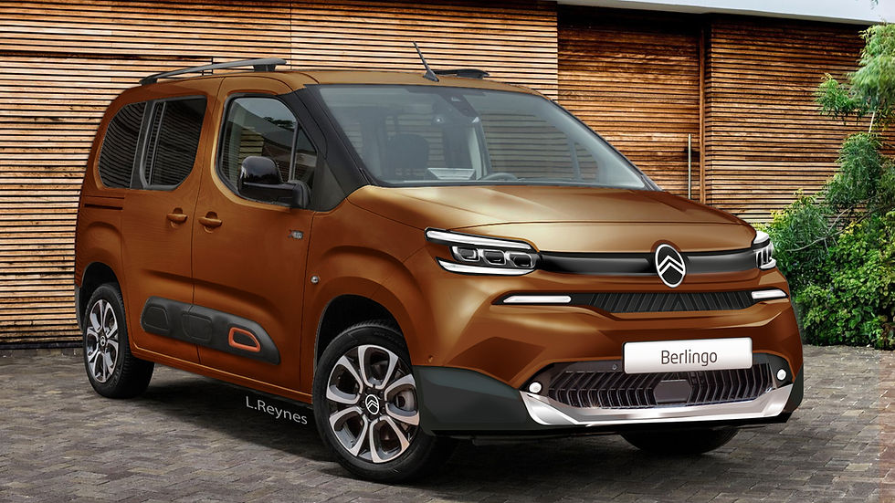 The new Citroën Berlingo restyled in 2024 should revise its entire front end with the new Citroën logo.