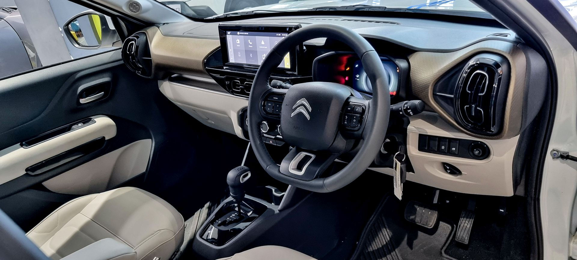 La planche de bord du Citroën C3 Aircross en Inde