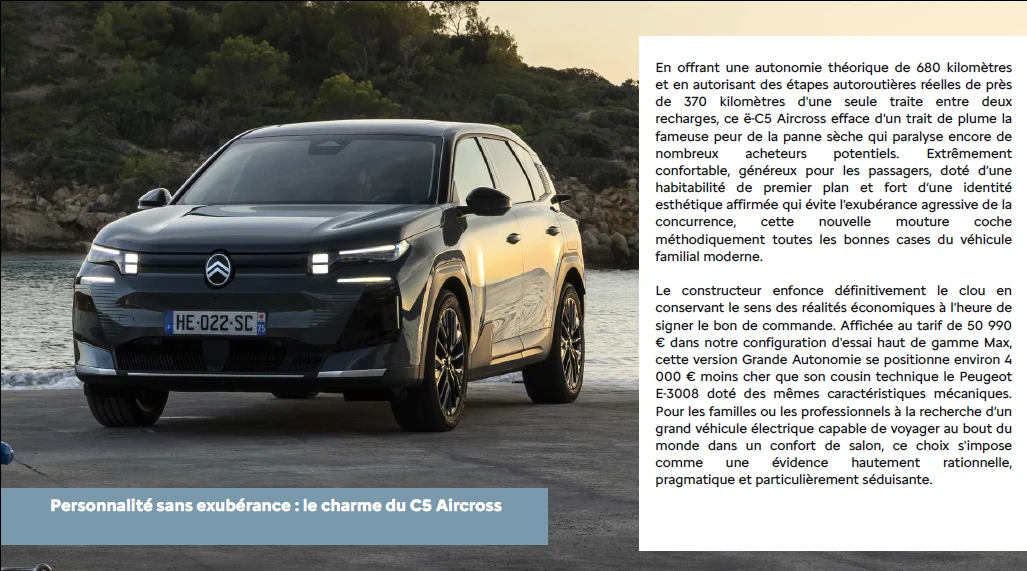 Être Citroëniste N°6 - Essai Citroën ë-C5 Aircross Grande Autonomie