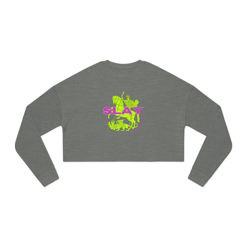 Thumbnail: Slay the Maps Cropped Crewneck