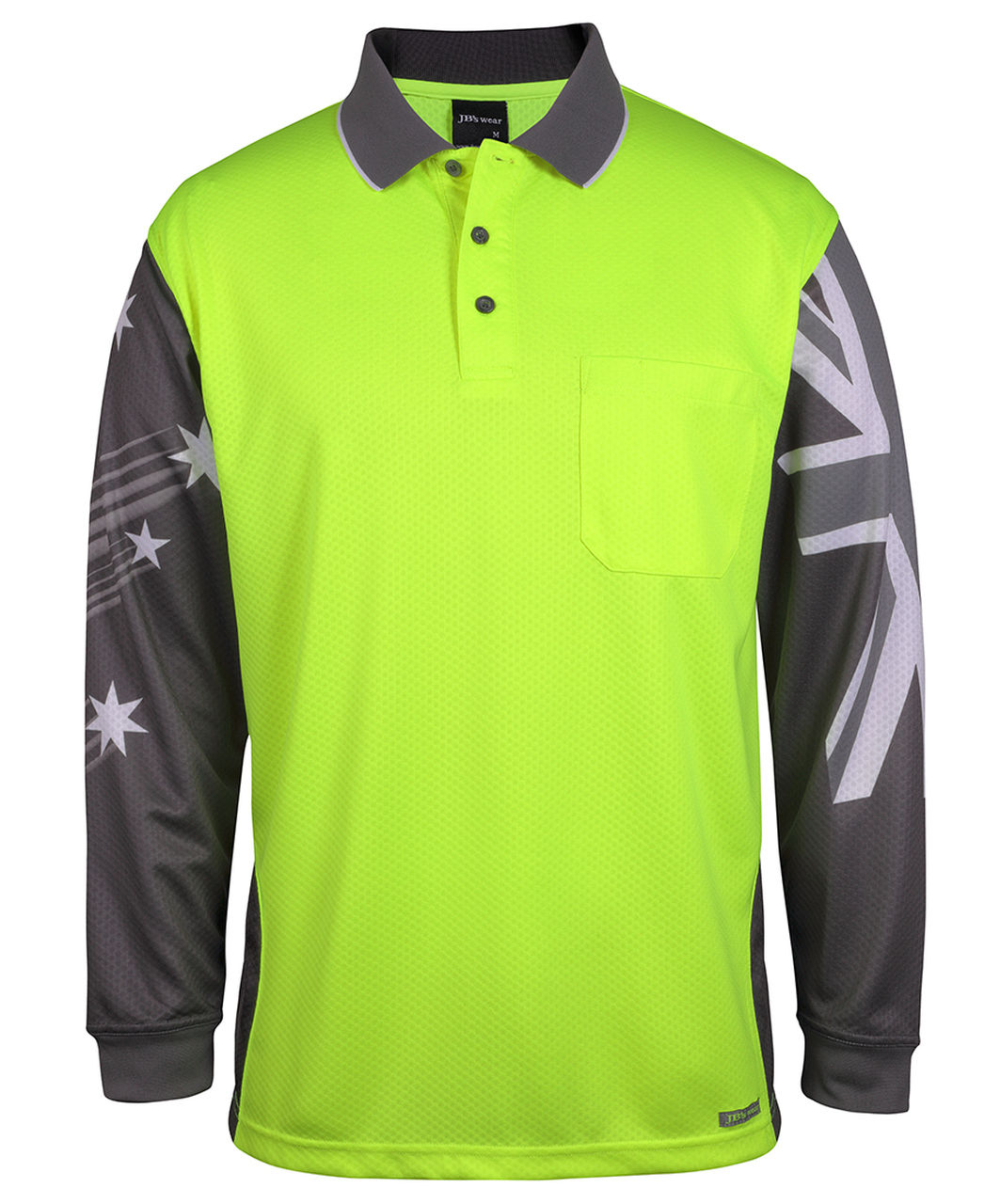 Hi Vis Long Sleeve Shirt (Flag Design)  - Customise with your branding