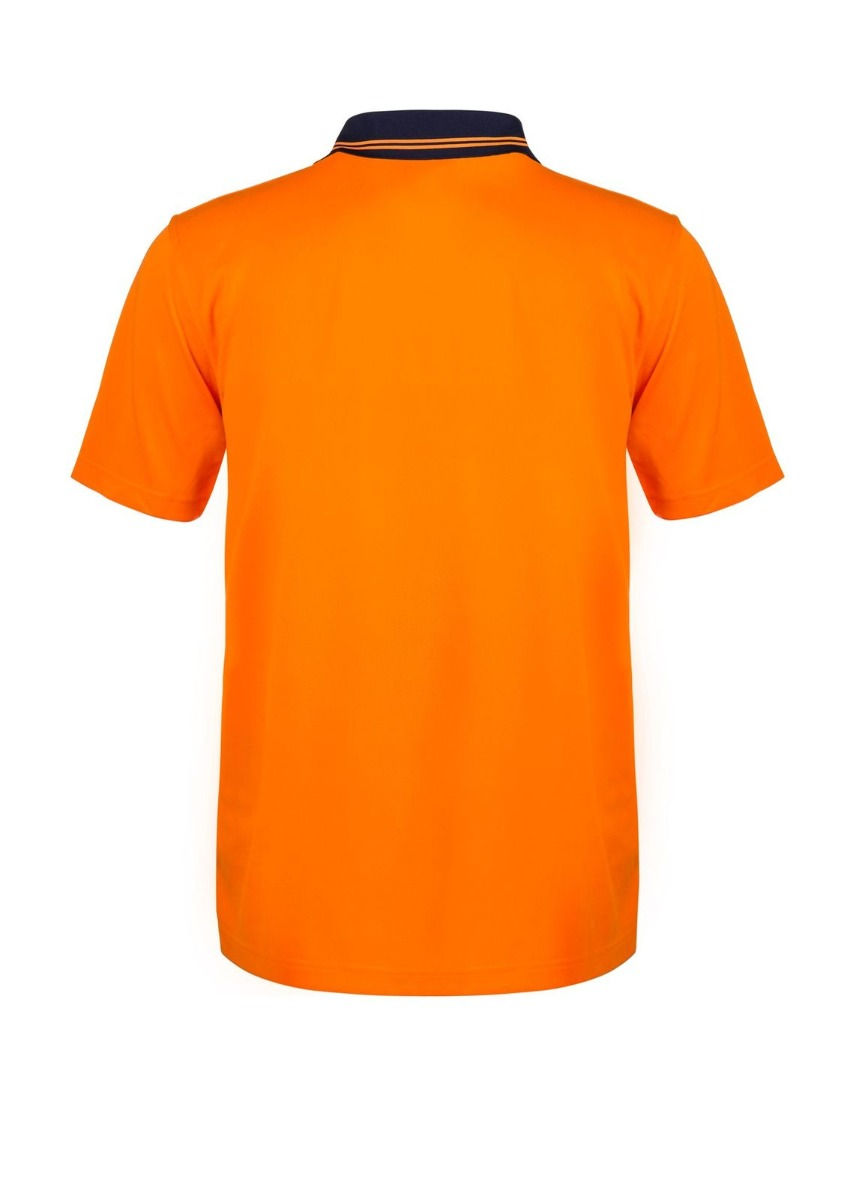 Thumbnail: Hi Vis Light Weight Short Sleeve Micromesh Polo With Pocket - WSP208