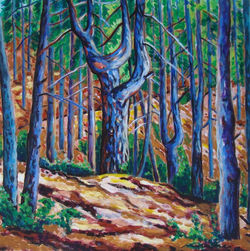 ÇAMLIYAYLA MAVİ ORMAN I YAĞLI BOYA