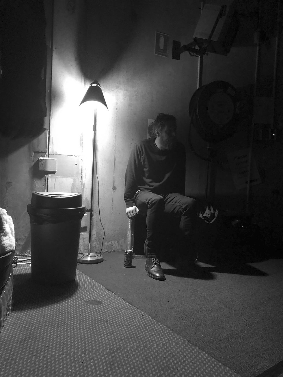 SENS DEP - Dark Mofo 2021 - back stage BW