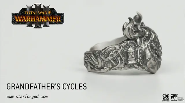 Miniaturbild: Grandfather´s Cycles Chaos - Silberring Warhammer 40000
