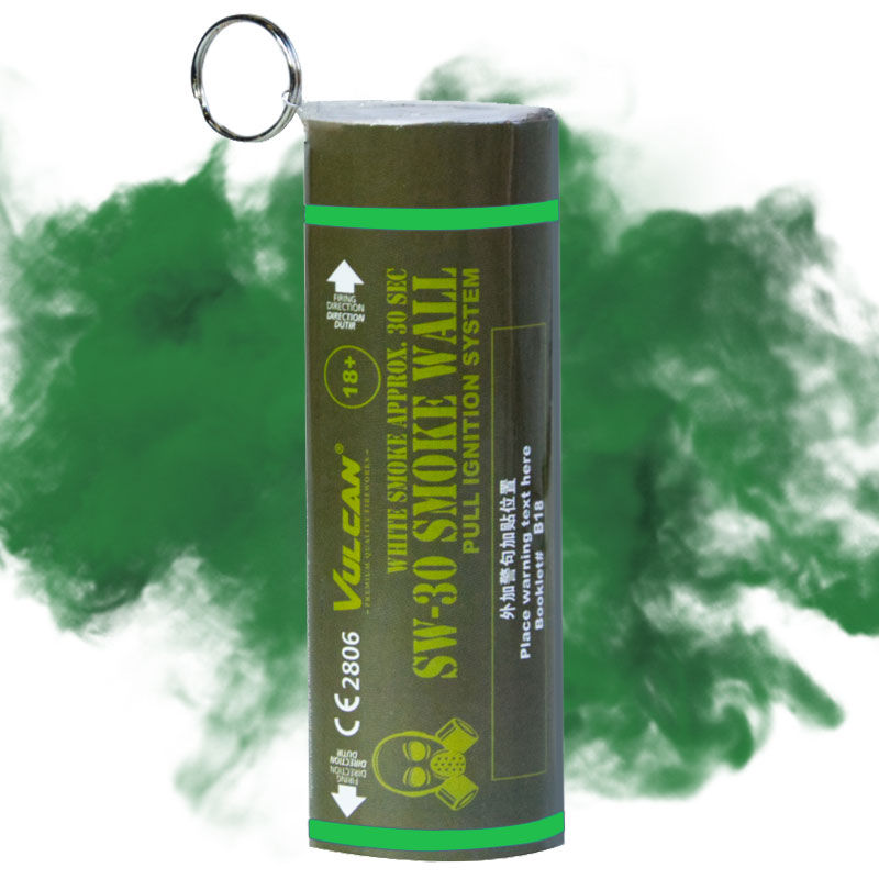 SW30-Grün Doppel-Bodenrauchkörper mit Abreisszünder von Vulcan