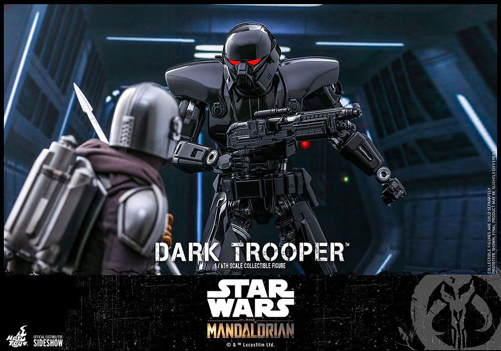 Miniaturbild: Actionfigur 1/6 Dark Trooper 32 cm Mandalorian Star Wars