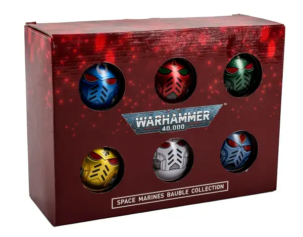 Space Marine Chapter Christbaumkugeln - 6er-Pack Warhammer 40000