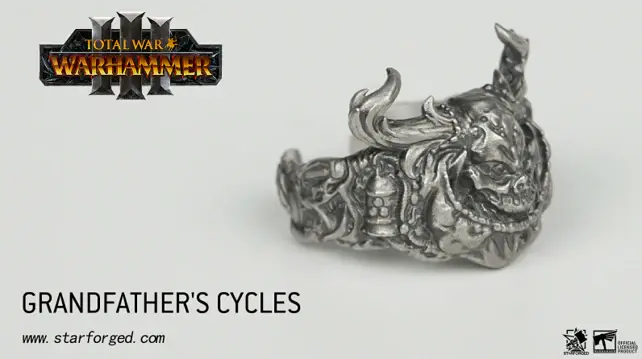 Miniaturbild: Grandfather´s Cycles Chaos - Silberring Warhammer 40000