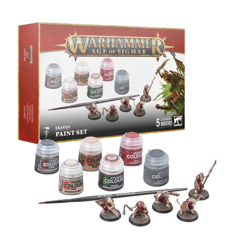 Miniaturbild: Skaven Paint Set  Age of Sigmar Warhammer