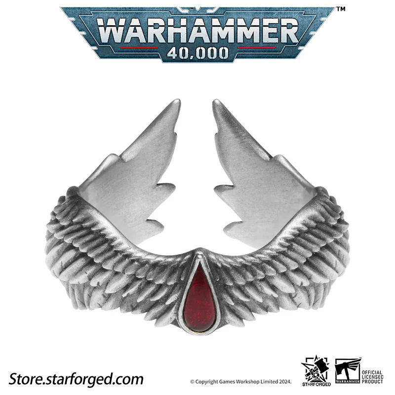 Blood Angel Engelsflügel - Silberring Warhammer 40000