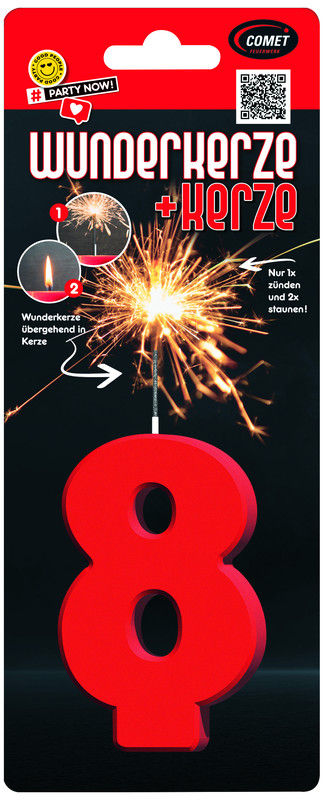 Wunderkerze plus Kerze "8"