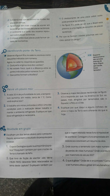 Exercícios - O interior da Terra