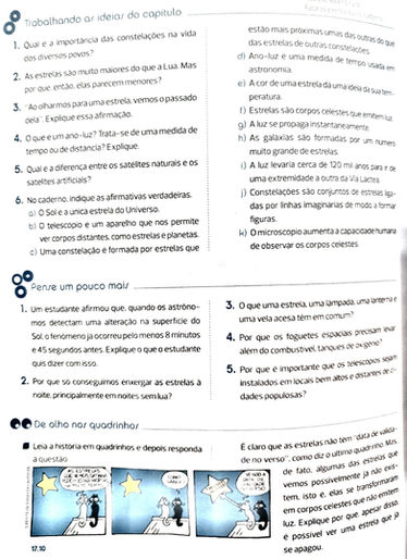 Exercícios sobre as constelações
