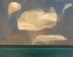 Squall At Sea oil on beech panel, 28cm x 37cm