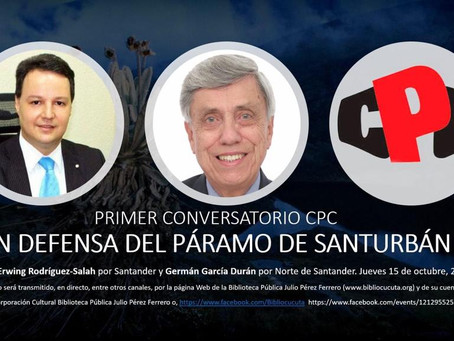 Hoy, conversatorio CPC en defensa del páramo de Santurbán