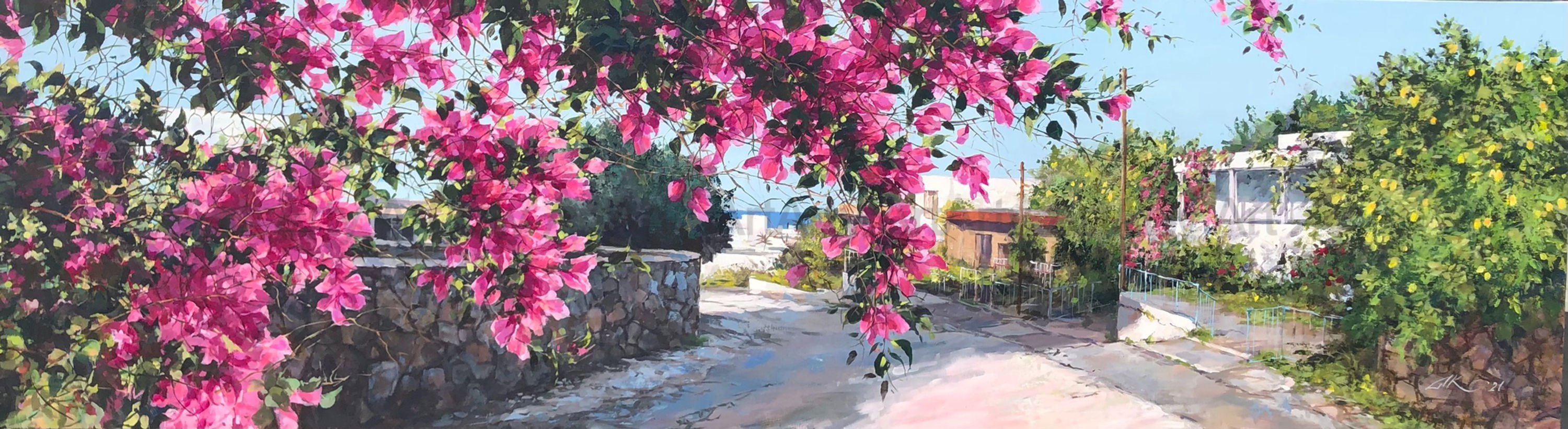 ES049 280138 Begonvil ve Sokak 60x260cm AA