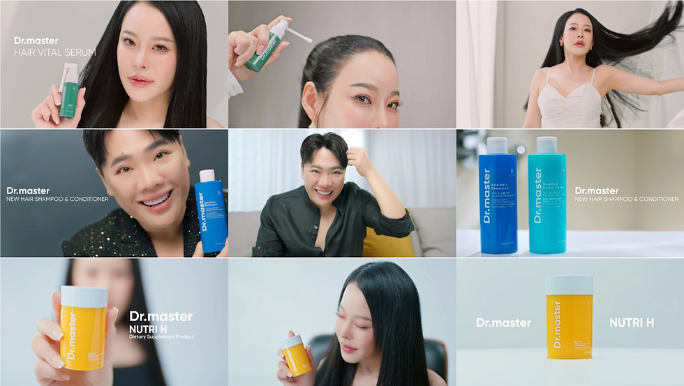 Dr.master ปล่อย TVC รับกระแสและยอดขาย “หนิง ปณิตา - มดดำ คชาภา” ถ่ายทอดเรื่องราวบอกลาปัญหาเส้นผม