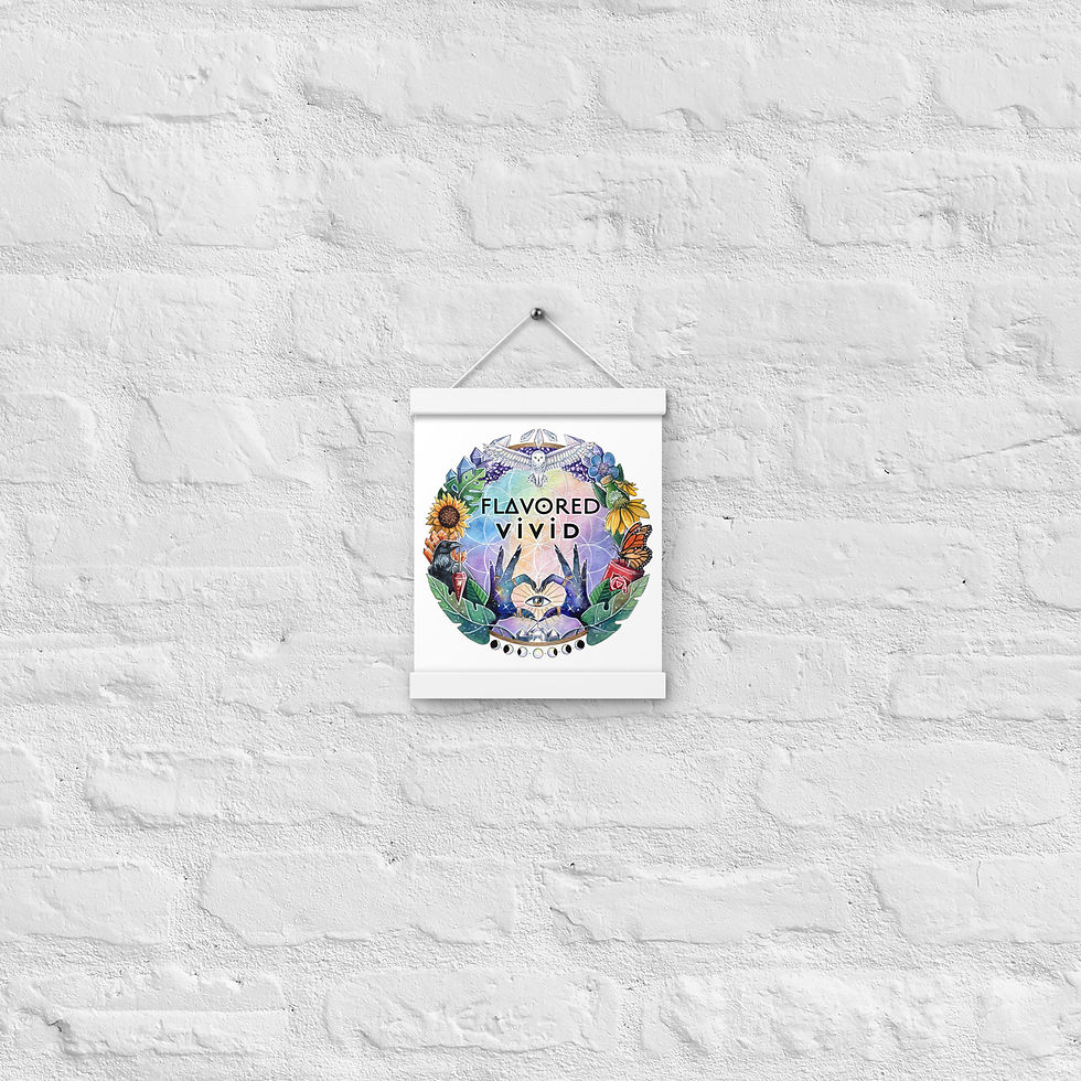 Thumbnail: Flavored Vivid poster with hangers