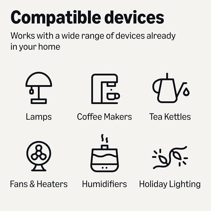 Thumbnail: Amazon Basics Smart Plug, Works Only with Alexa, 2.4 GHz Wi-Fi, No Hub Required,