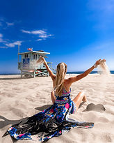 Frau, Sonne, Strand