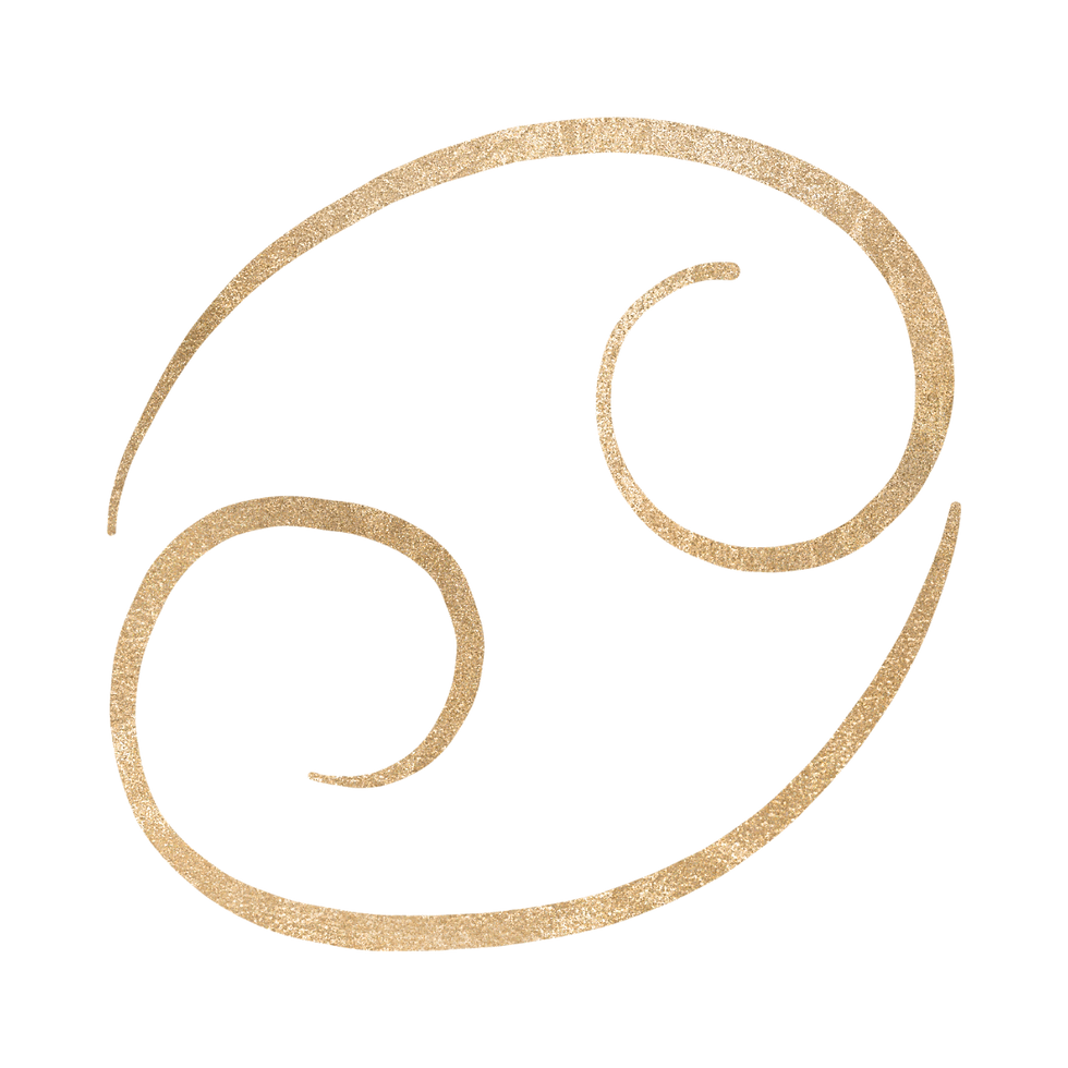 Golden cancer glyph